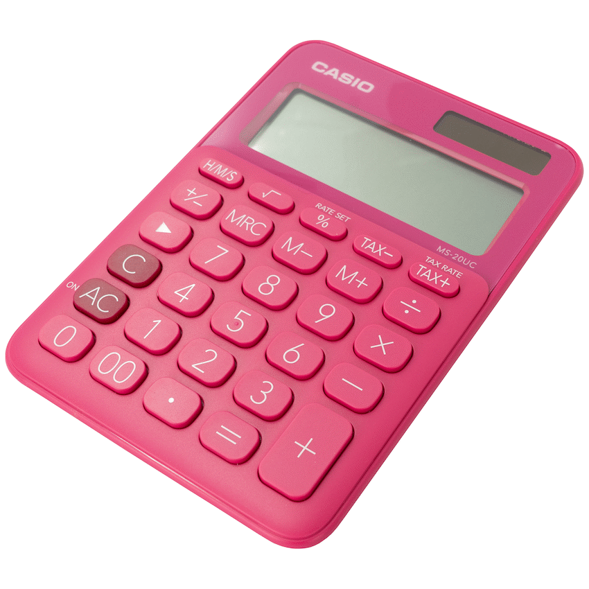 Casio MS-20UC - Desktop calculator 12 Digit - Red - Image 3