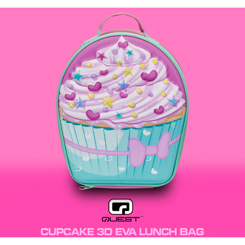 Quest Cupcake 3D EVA Lunch Bag - Pink - Image 3