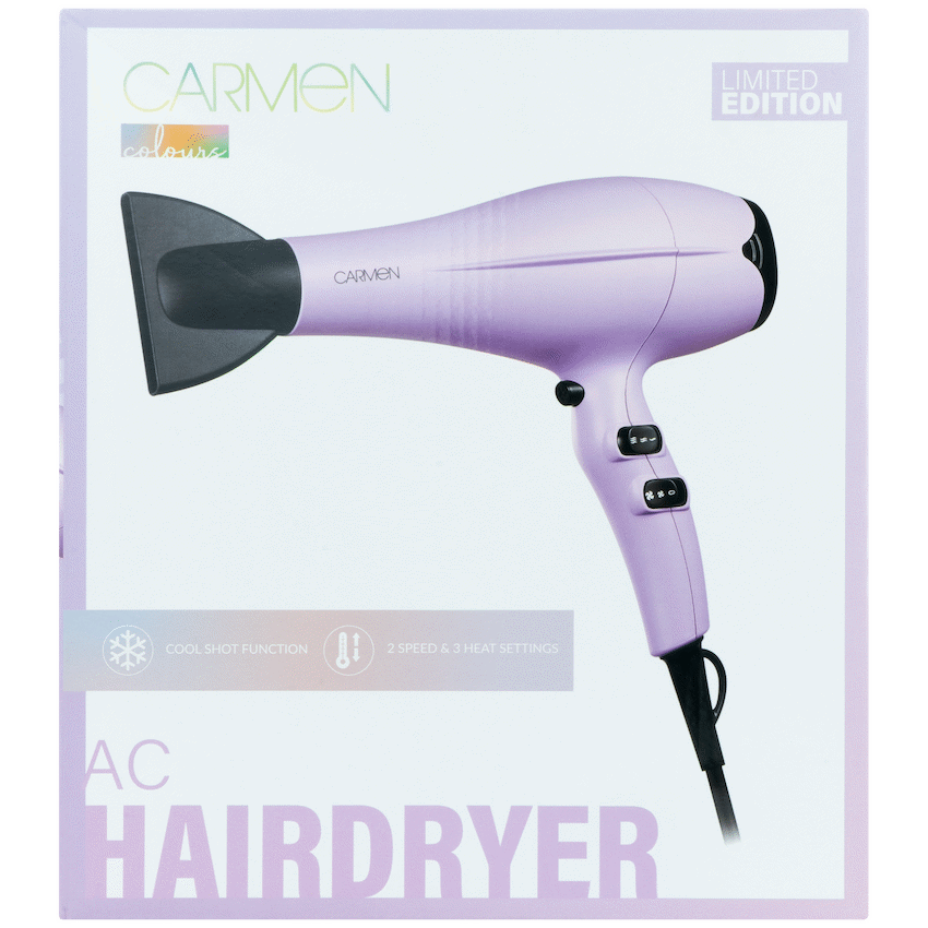 Carmen Colours 2200w AC Hair Dryer - Image 3