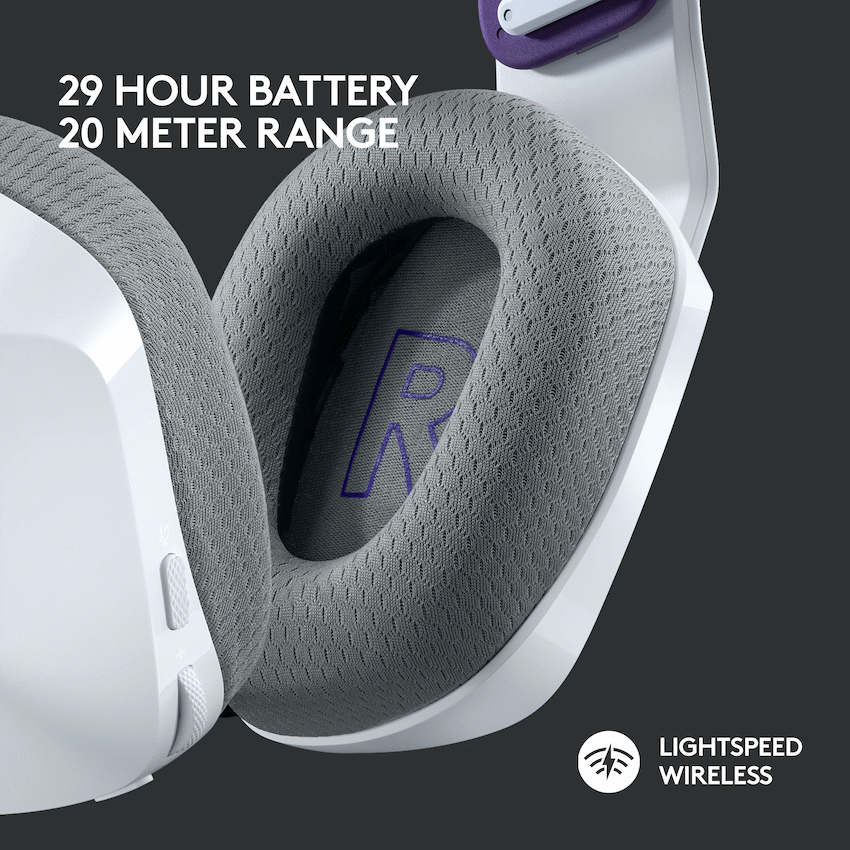Logitech(R) G733 Lightspeed Wireless RGB Gaming Headset - White - Image 3