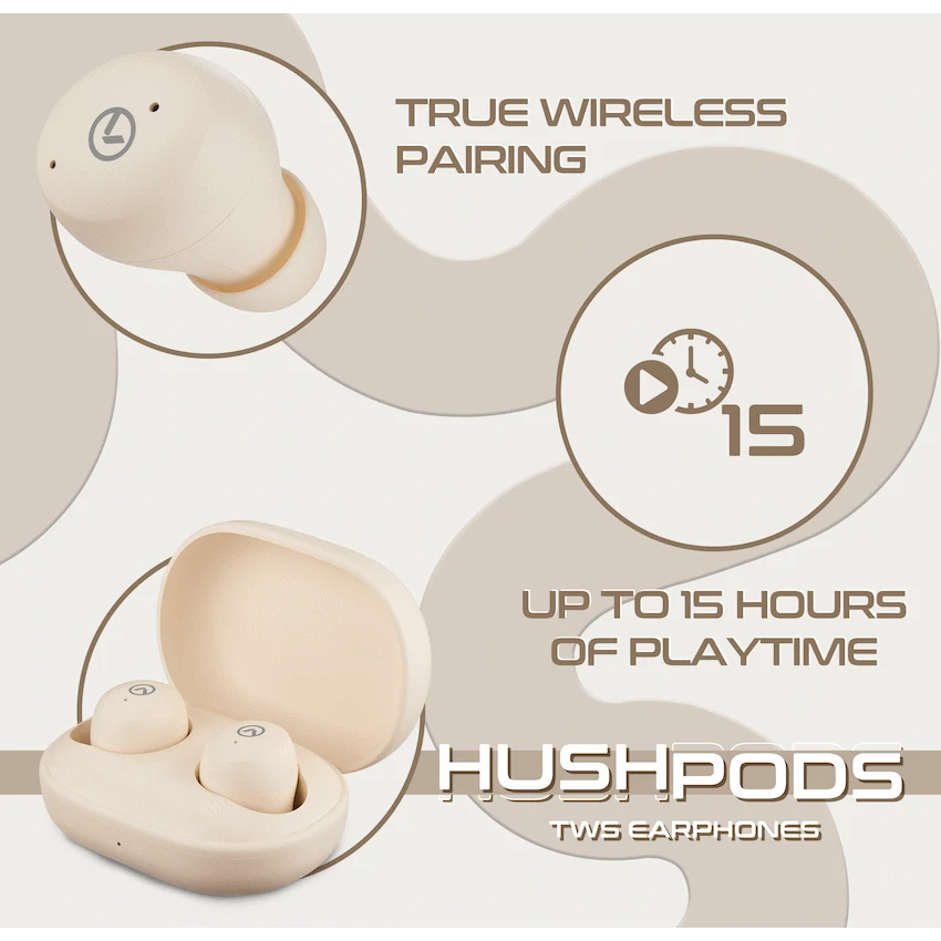 Amplify HushPods - TWS Earphone with ANC - Nude - Image 3