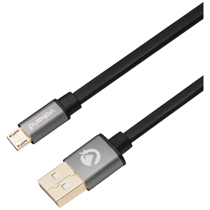 VolkanoX Couple Series Micro USB Premium Twin Pack 1m Charge/Data Cable - Black - Image 3