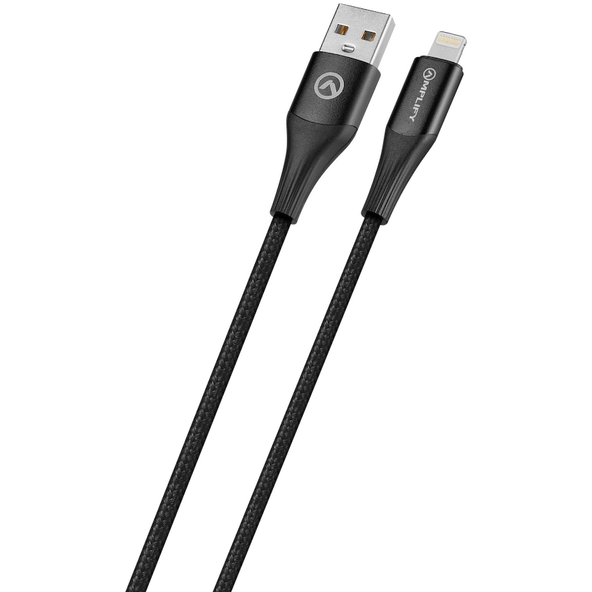 Amplify Linked Series USB to Lightning Braided Cable - Black 1m - Image 3