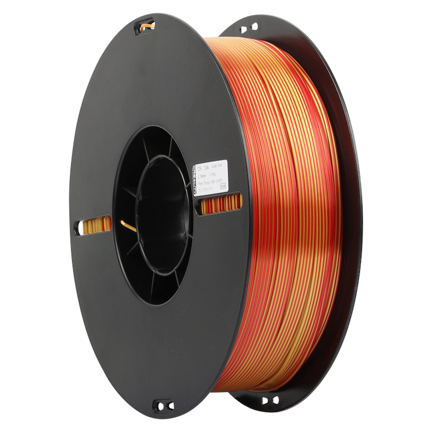 Creality Dual Silk Filament PLA - Golden-Red 1Kg - Image 3