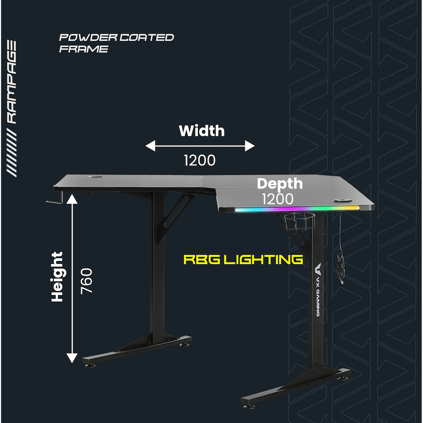 Rampage Gaming Desk - Image 3