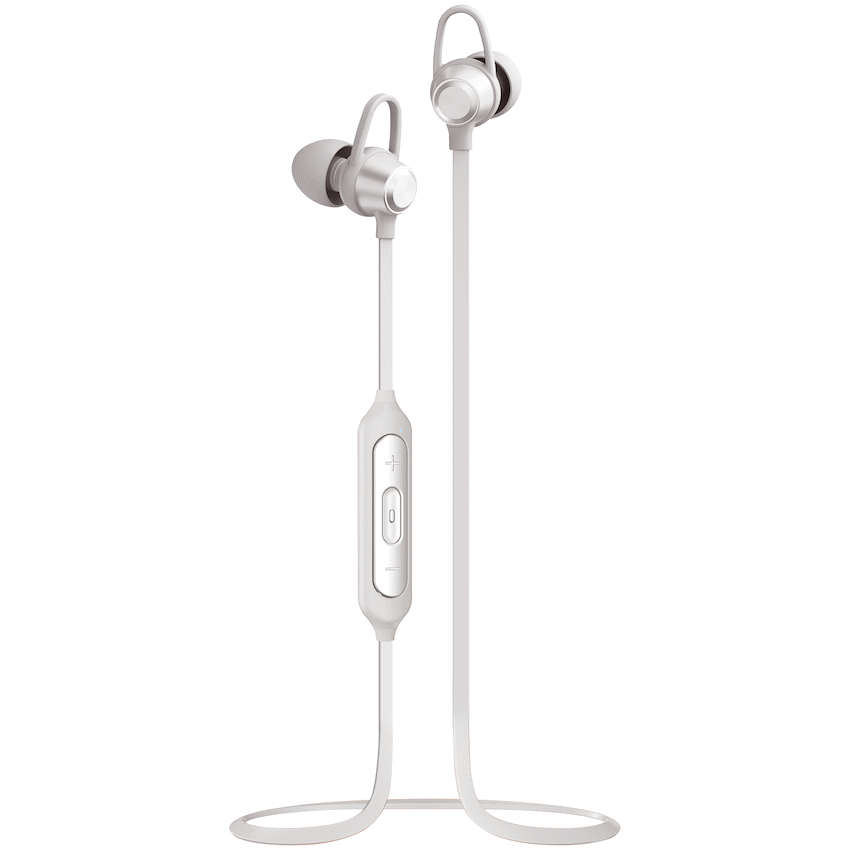 Volkano Rush 2.0 Bluetooth Earphones with Carry Case - Silver - Image 4