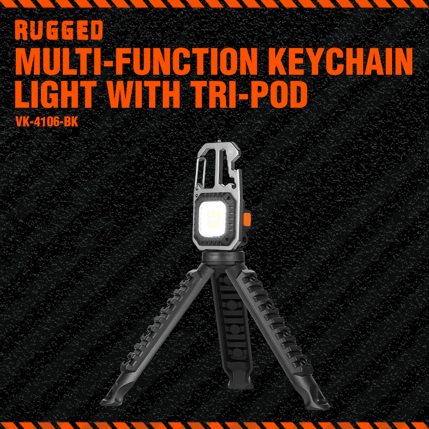 Rugged by Volkano Multi-Function Keychain Light with Tripod - Image 4