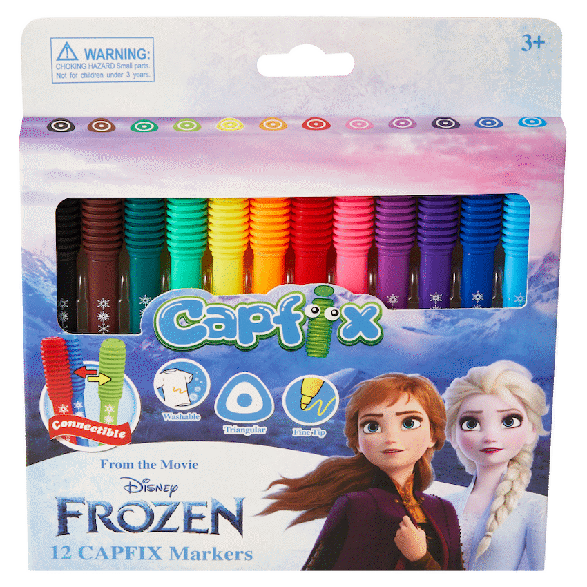 Frozen 12 Capfix Connectable Fibre Markers - Multi - Image 4