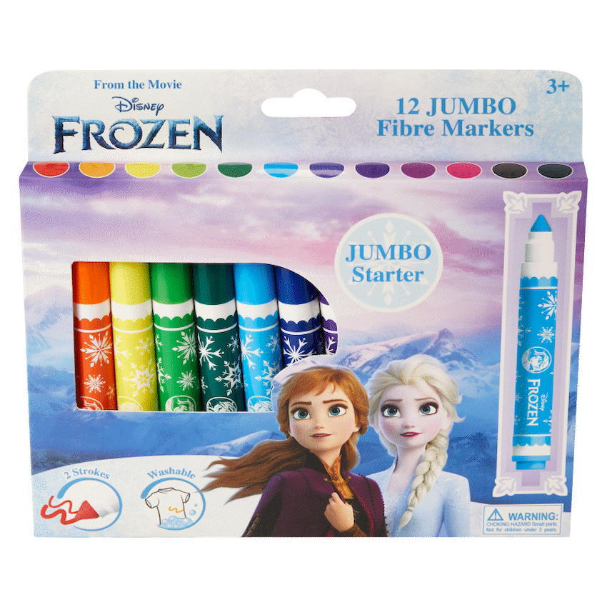 Frozen 12 Jumbo Fibre Markers Multi - Image 4