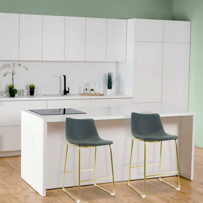 Everfurn Opal Large Barstool Gold - 2 Pack - Image 4