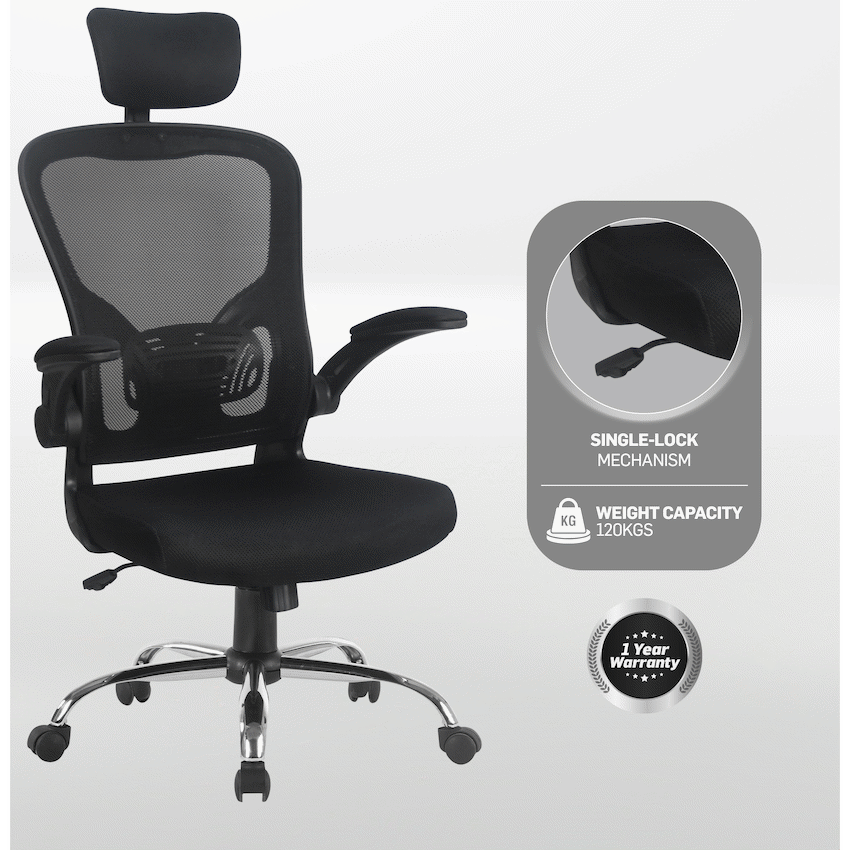 Everfurn Stagio Ergo High Back Office Chair - Image 4