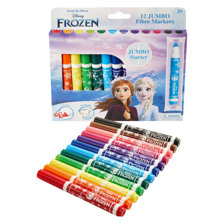 Frozen 12 Jumbo Fibre Markers Multi - Image 5