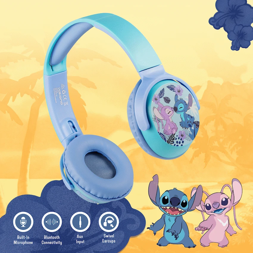 Disney Stitch Bluetooth Wireless Stereo Headphones - Image 5