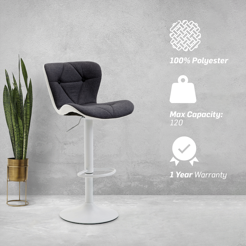 Halter Barstool - Grey - Image 5