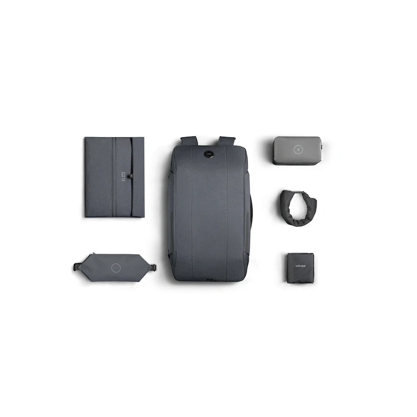 Kingsons Kincase Tripper 5 Pc Travel Set Grey - Image 5