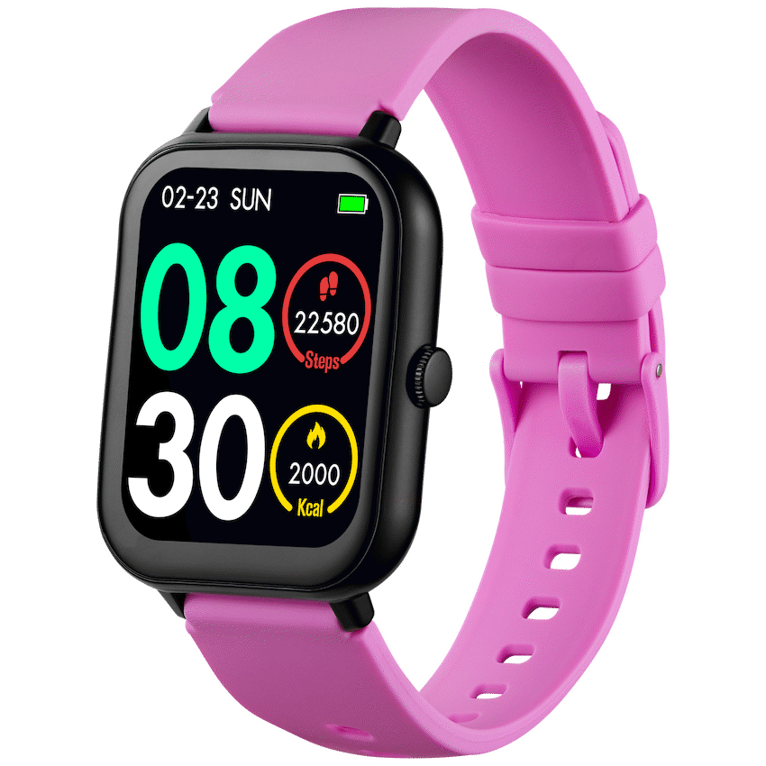 Volkano Chroma Series Smartwatch with Flamingo Pink Strap - Image 6
