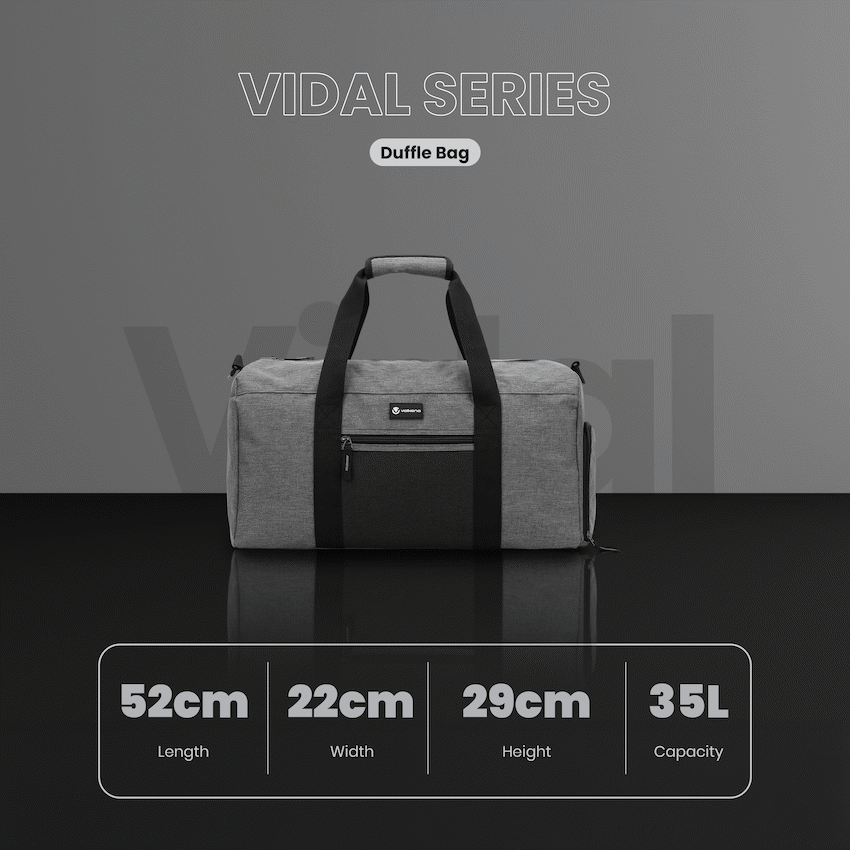 Volkano Vidal 35l Duffle - Grey - Image 6