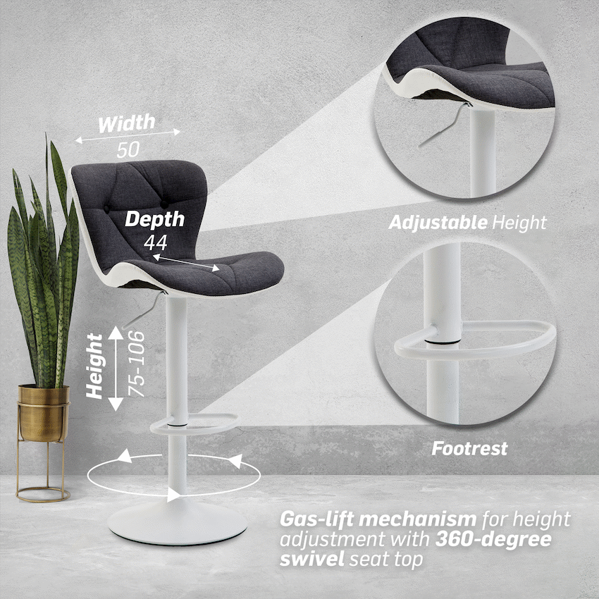 Halter Barstool - Grey - Image 6