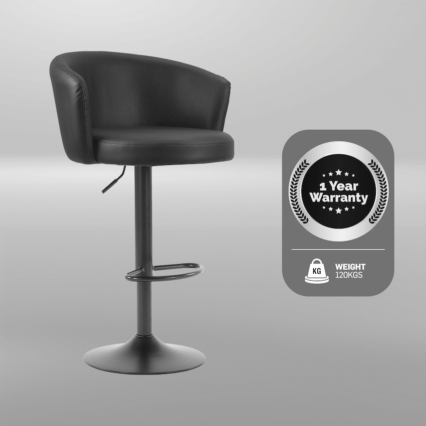 Everfurn Titan Barstool Black - 2 Pack - Image 6