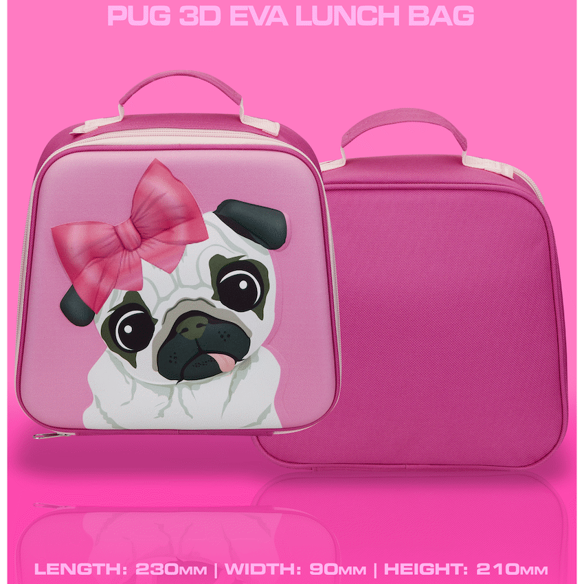 Quest Pug 3D EVA Lunch Bag - Pink - Image 6