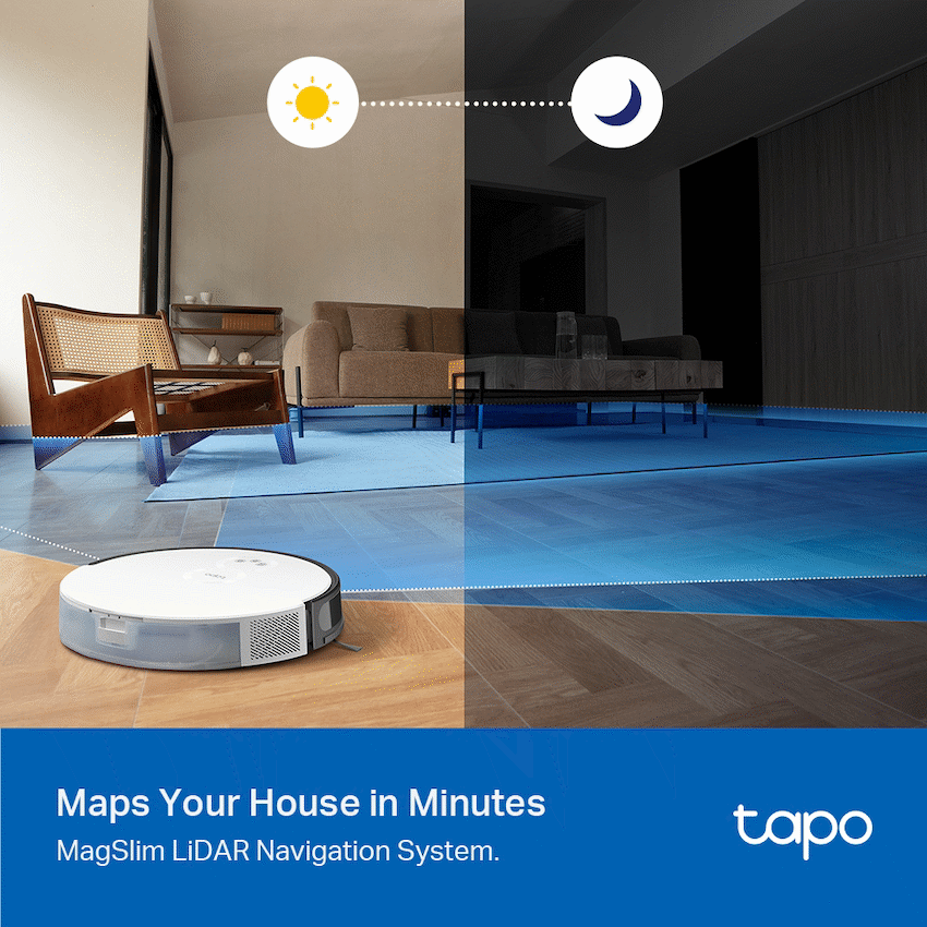 TP-Link Tapo RV20 Robot LIDAR Vacuum, 2600 mAh - Image 6