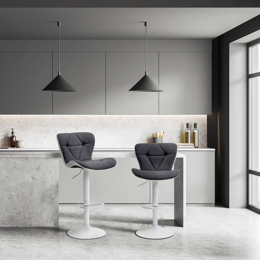 Halter Barstool - Grey - Image 7