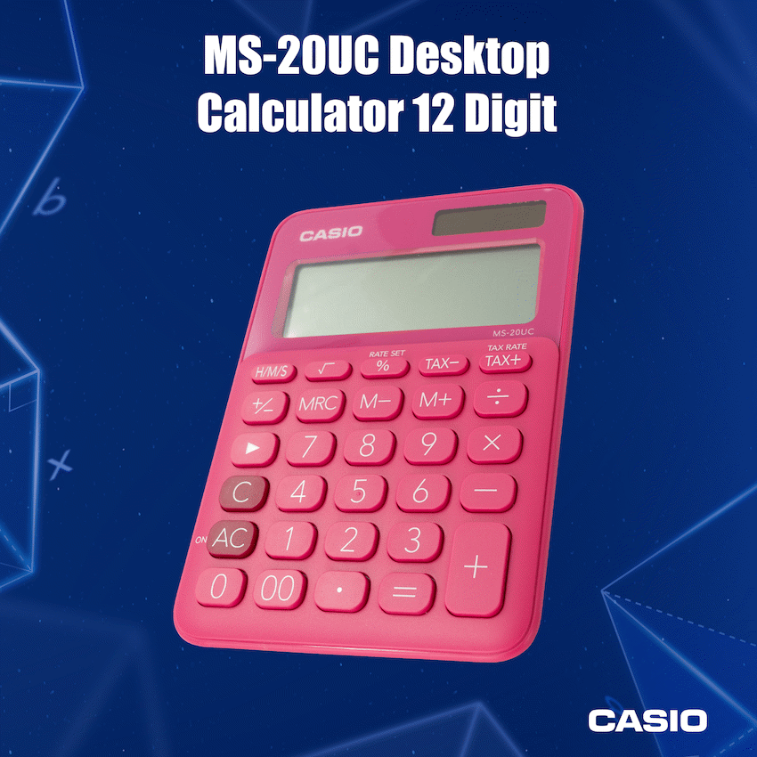 Casio MS-20UC - Desktop calculator 12 Digit - Red - Image 7