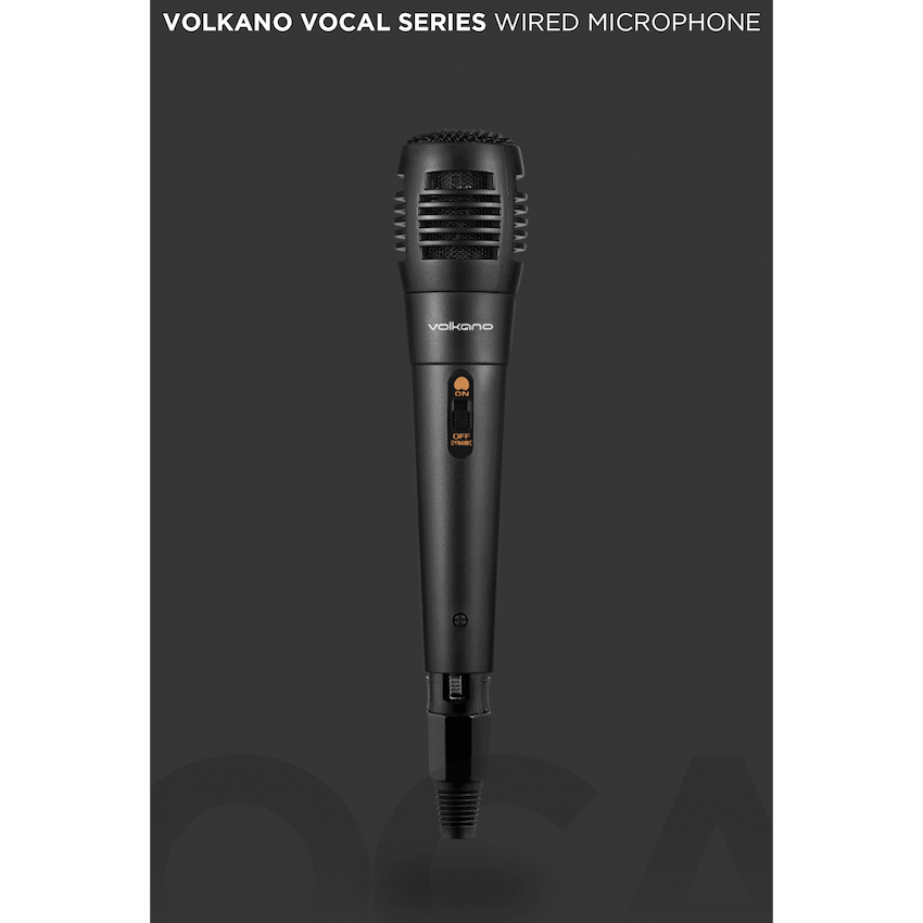 Volkano Vocal Series ABS Wired Microphone - Black - Image 7