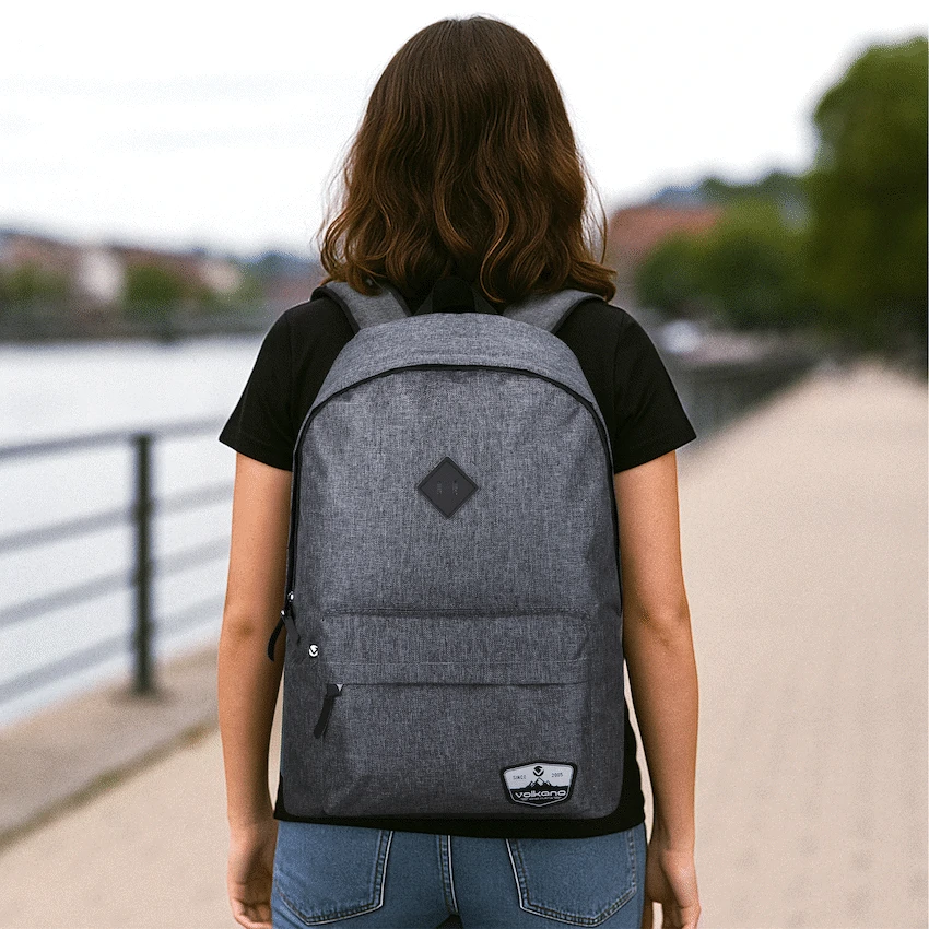 Volkano Distinct 15.6 Laptop Backpack - Grey Melange - Image 7
