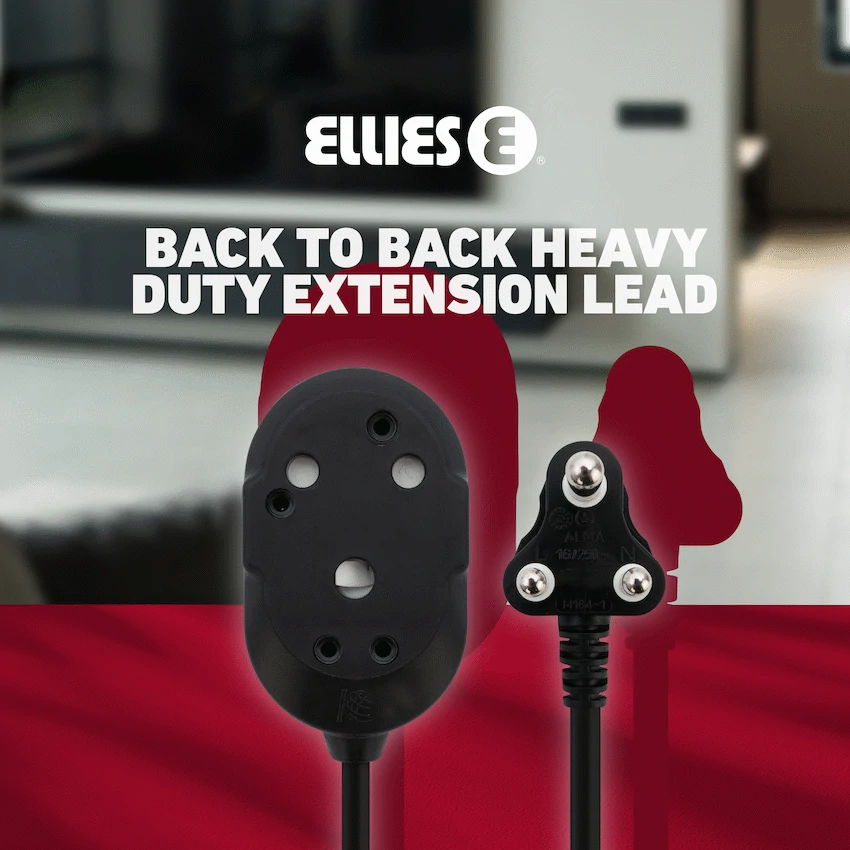 Ellies Back to Back Heavy Duty Extension Lead - 3m - Image 9