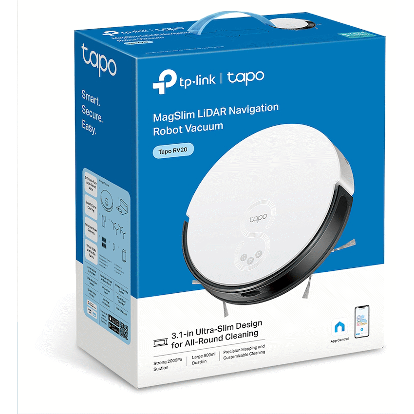 TP-Link Tapo RV20 Robot LIDAR Vacuum, 2600 mAh - Image 9