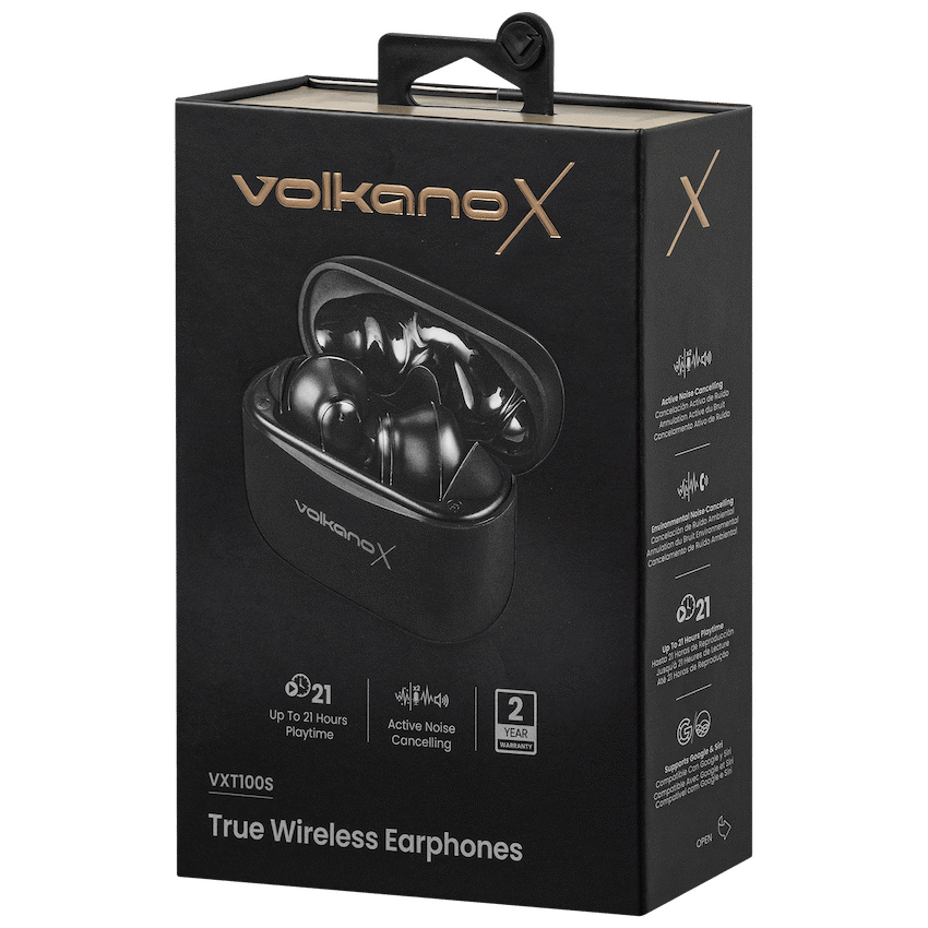 VolkanoX VXT100S TWS Earphones - Black - Image 9