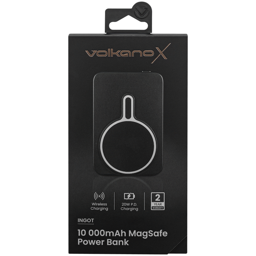 VolkanoX Ingot Series MagSafe 10000mah Power Bank - Black - Image 9
