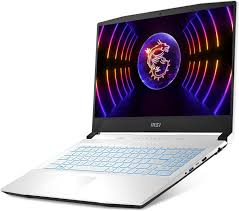 MSI Sword 15 A12VF, Intel i7-12650H (10C/16T, 4.70GHz), 15.6" FHD (1920×1080) 144Hz IPS-Level Anti-Glare LED, 1TB NVMe M.2 SSD, 16GB DDR5 RAM, NVIDIA GeForce RTX 4060 8GB GDDR6 , Intel Wi-Fi 6E AX211 + Bluetooth 5.3 wireless card, Backlit Keyboard (Blue Backlit), Windows 11 Pro, White Chassis Gaming Laptop (RAM/SSD upgradeable) (New,Demo Unit, Opened Box)