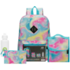Quest 4-Piece Backpack Set Rainbow Swirl Sky