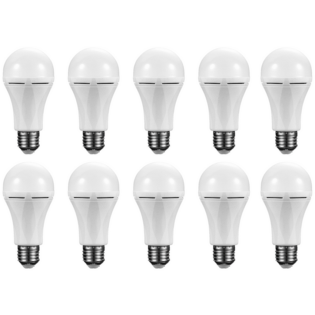 SWITCHED 9W A60 Rechargeable Fast Charge E27 LED WW - 10 PACK