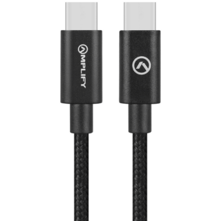 Amplify Linked Series USB-C to Type-C 60W Braided Cable 1.2m - Black