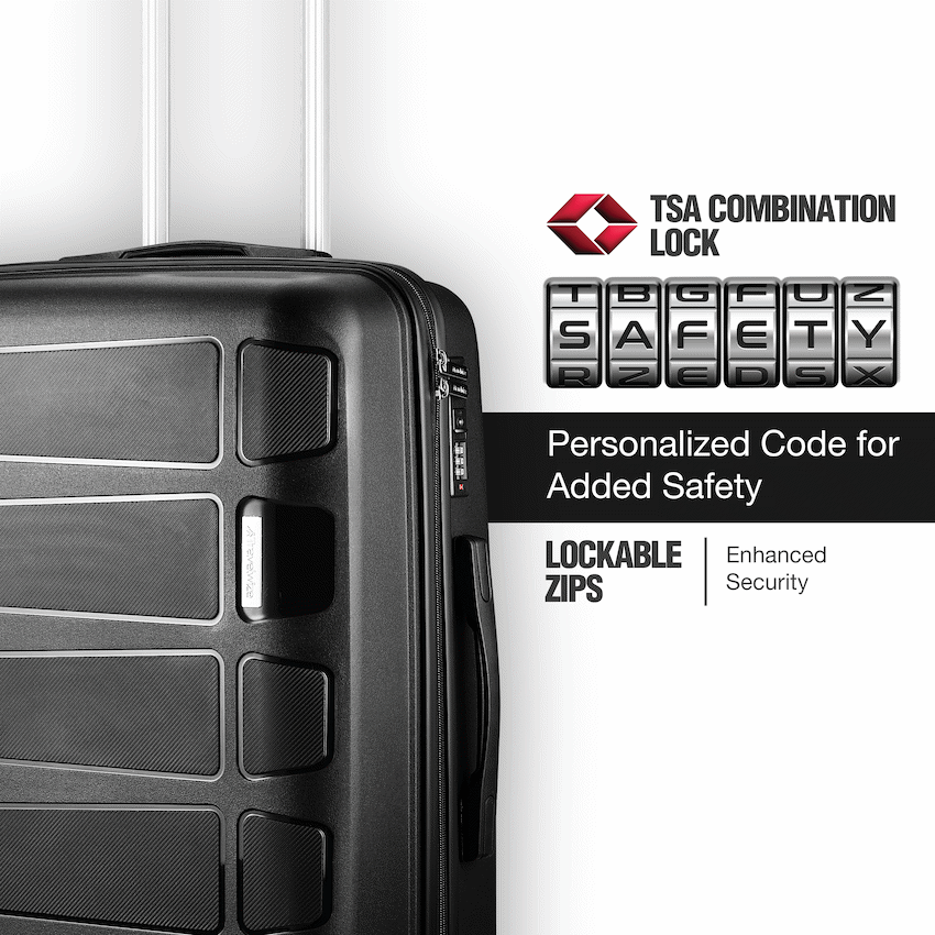 Travelwize Tourer PP 65cm 4-wheel Spinner Luggage Black - Image 2
