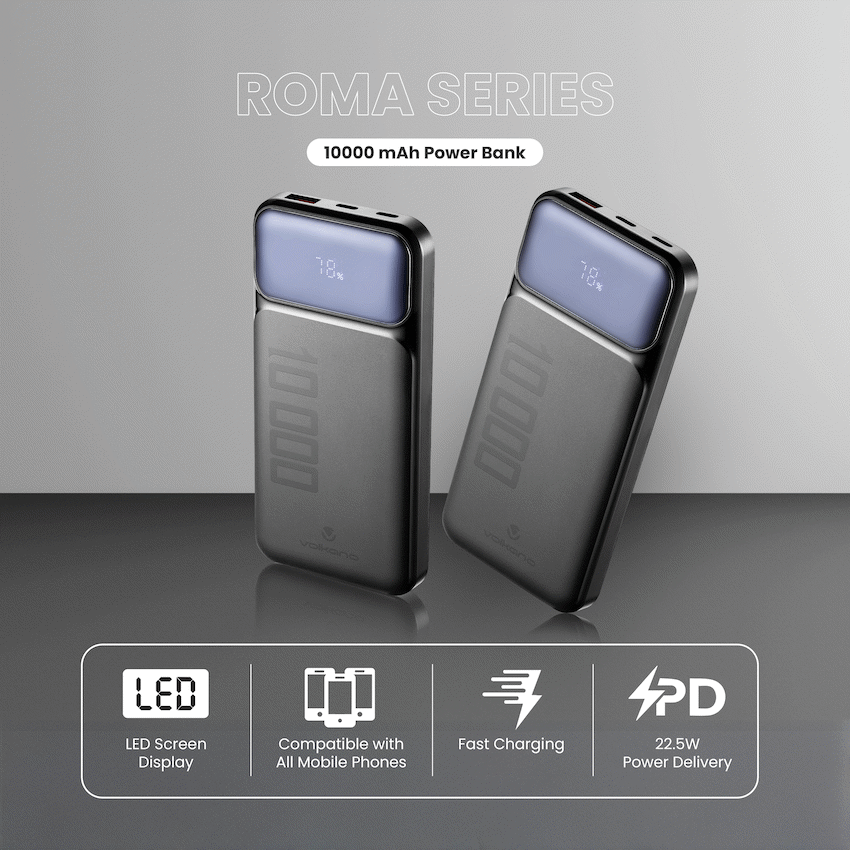Volkano Roma Series 10000mah P.D. 20W Power Bank - Image 2