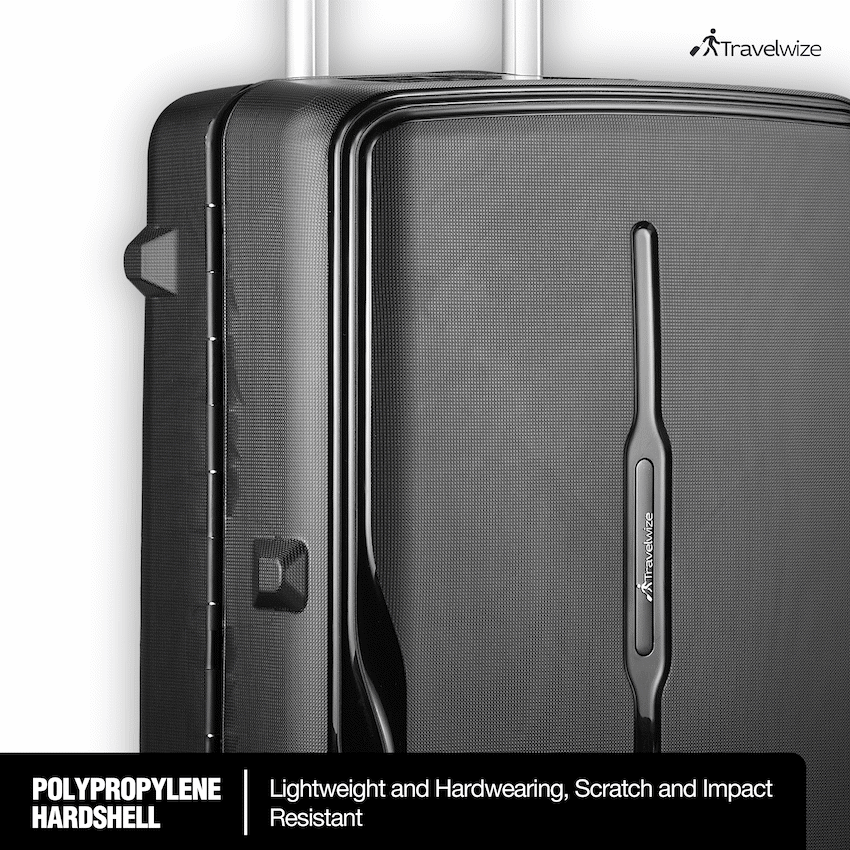 Travelwize Clipper PP 55cm 4-Wheel Spinner Luggage Black - Image 3
