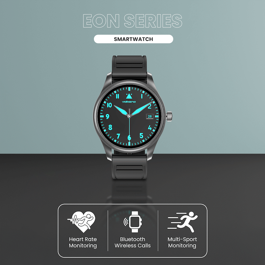 Volkano Eon Series Smartwatch - Black - Image 3