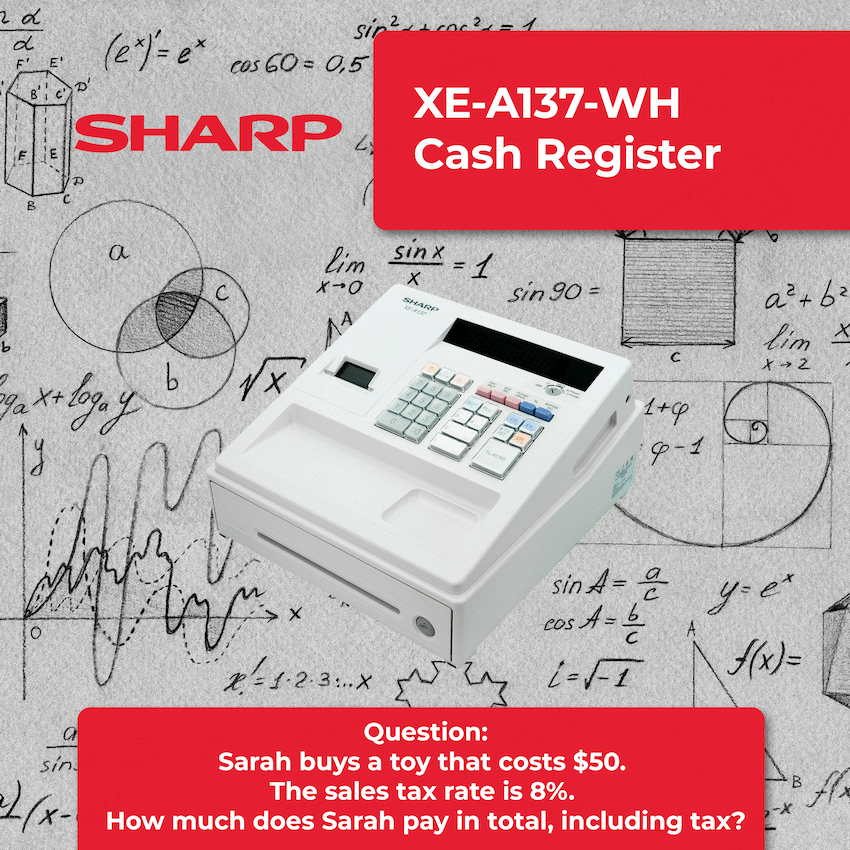 Sharp XE-A137-WH Cash register - Image 3