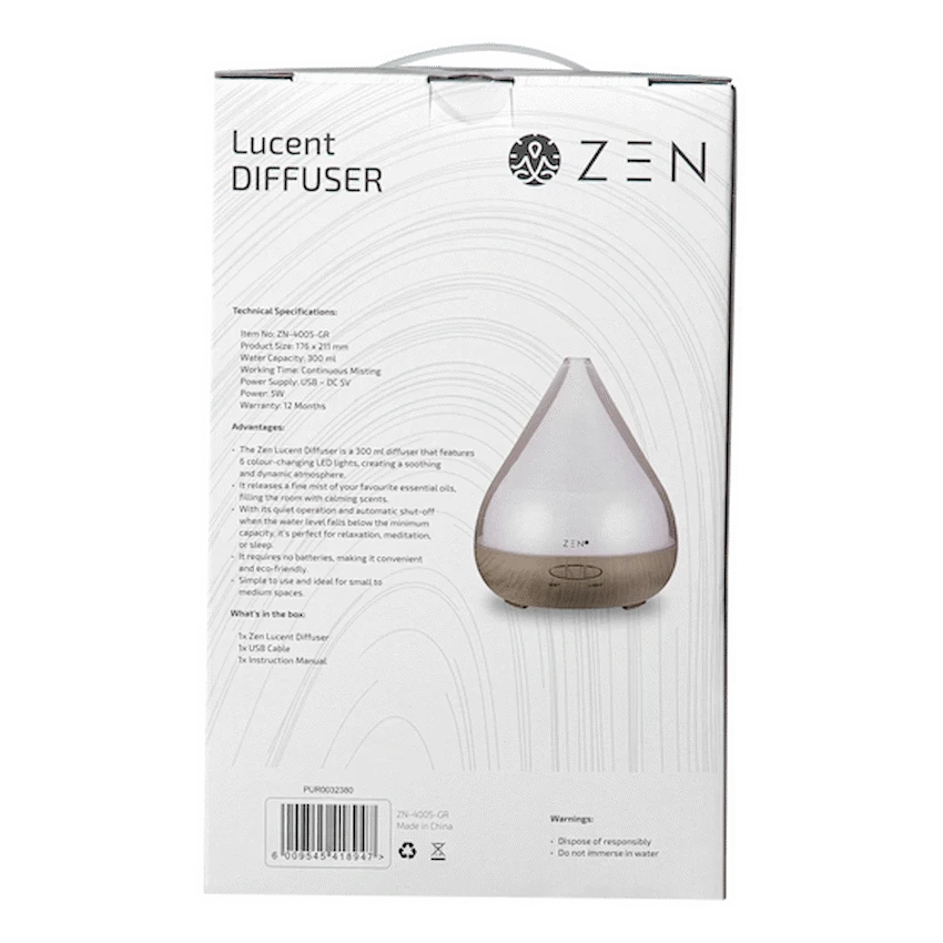 Zen Lucent Diffuser - Grey - Image 3