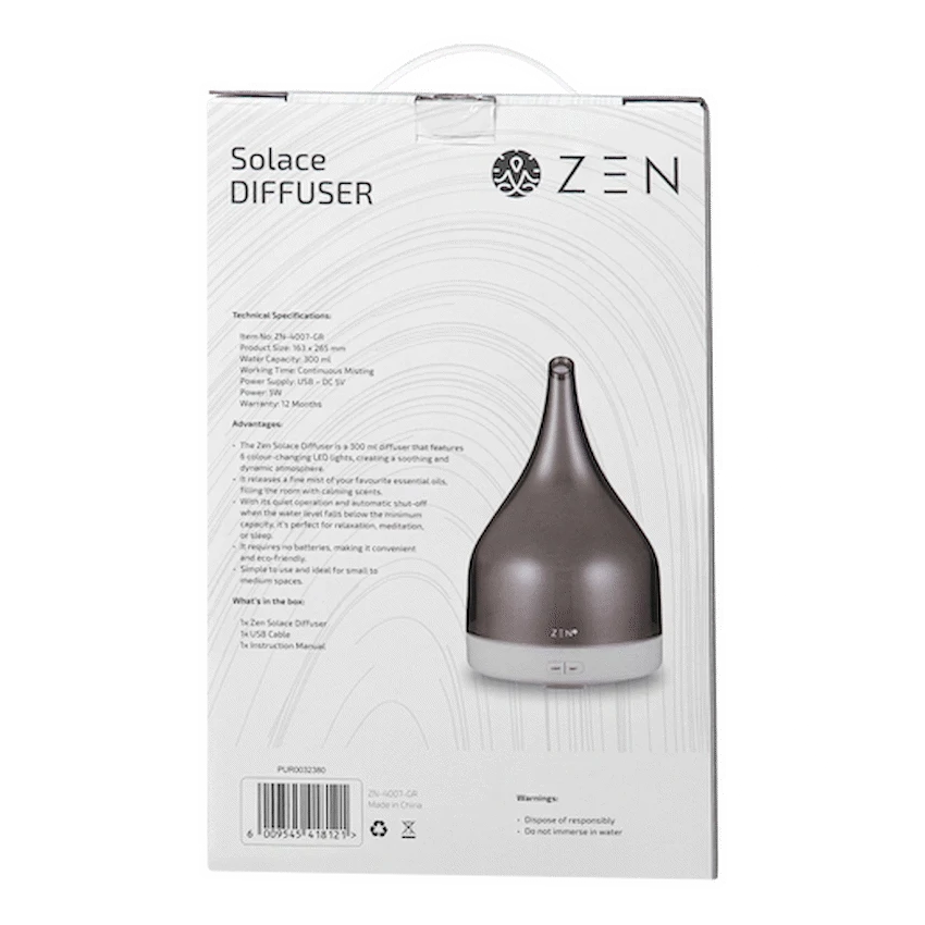 Zen Solace Diffuser - Grey - Image 3