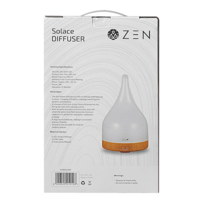 Zen Solace Diffuser - Light Wood - Image 3