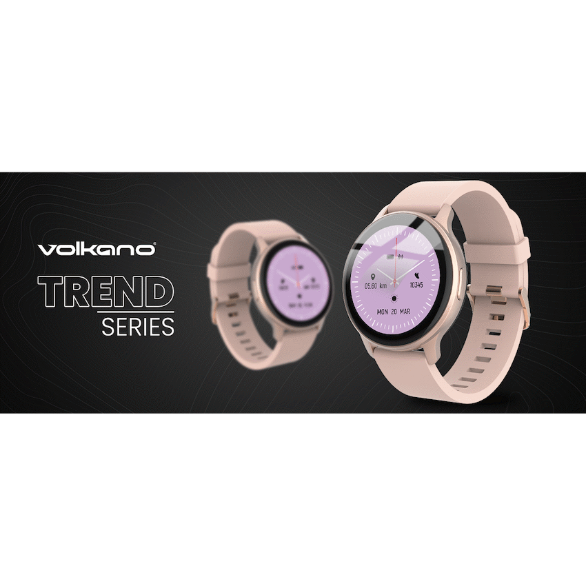 Volkano Active Tech Trend series Watch with heart rate monitor - Gold - Image 3