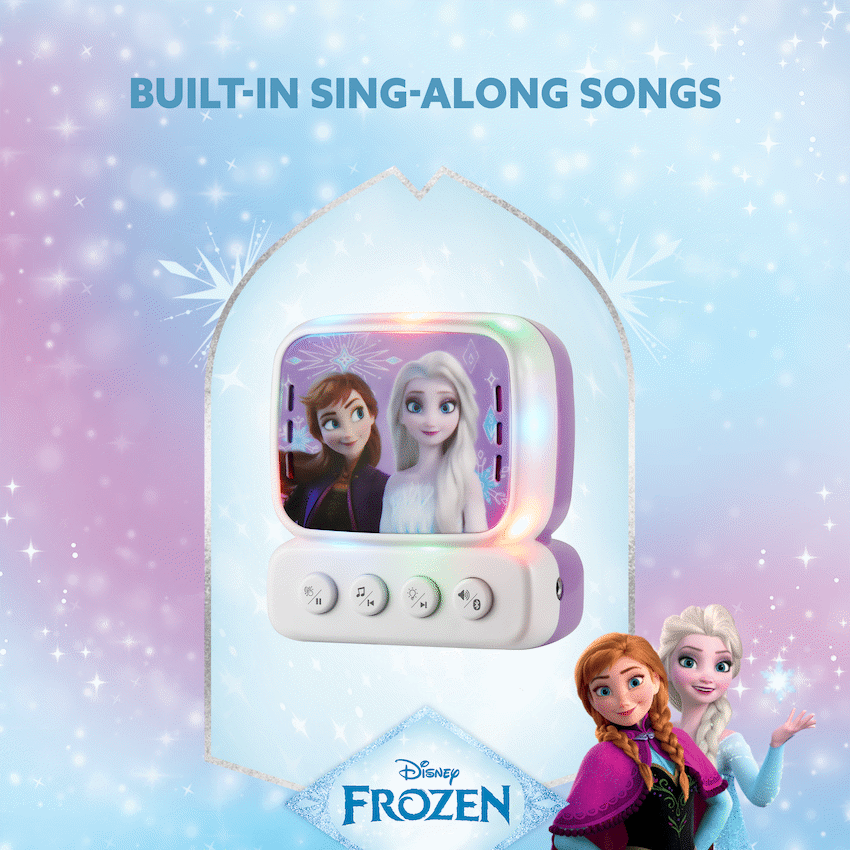 Disney Frozen Bluetooth Mini Karaoke Machine with Belt Hook - Image 3