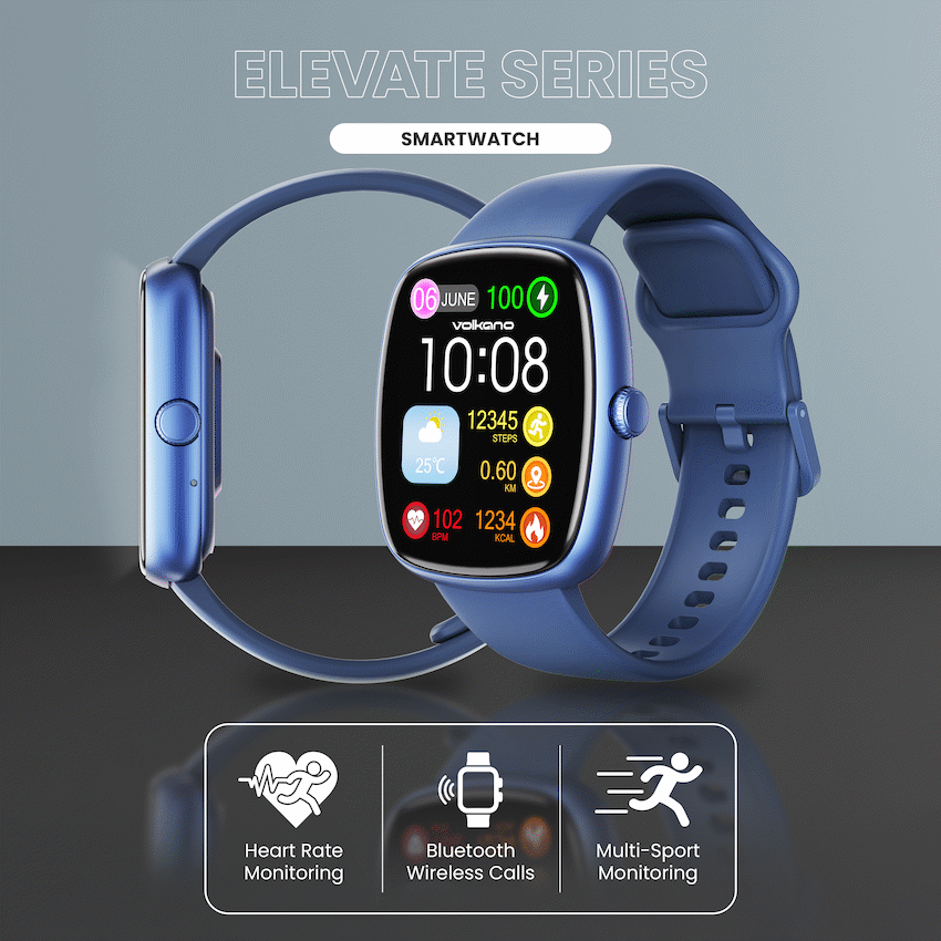 Volkano Elevate Series Smartwatch - Blue - Image 4