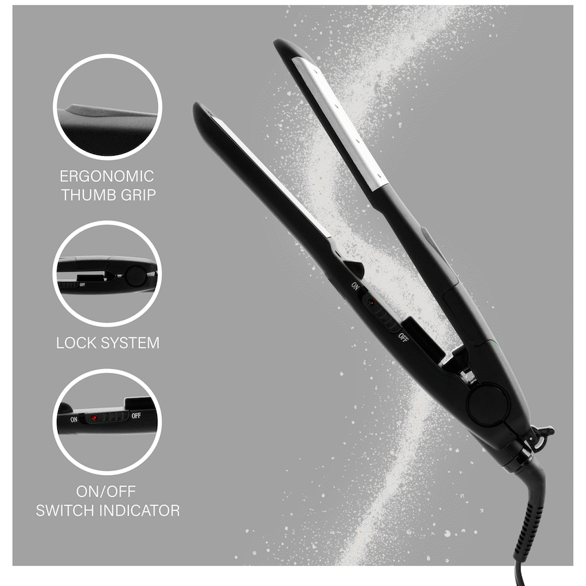 CARMEN WET 'N DRY STRAIGHTENER - BLACK - Image 4