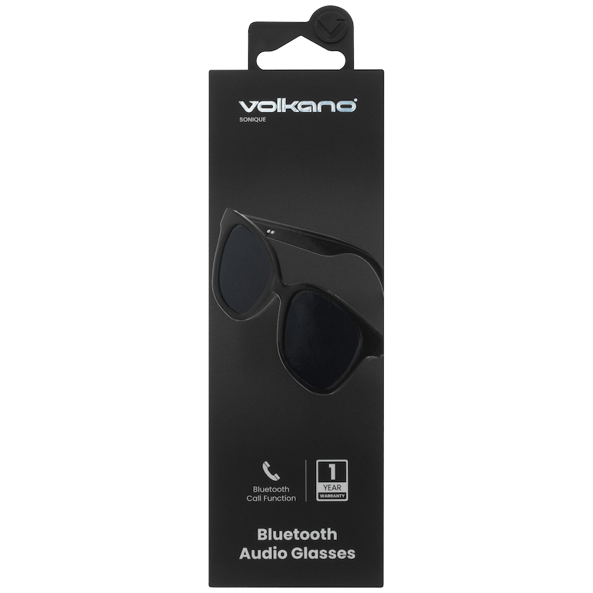 Volkano Sonique Series Bluetooth Audio Glasses - Dark Lenses - Image 4